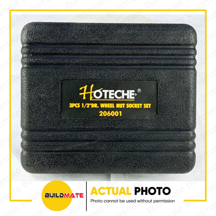 HOTECHE 3PCS/SET 1/2" Drive Wheel Nut Socket Set Cr-V 206001 •BUILDMATE•