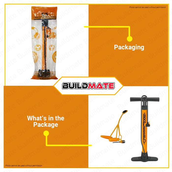 INGCO Aluminum Hand Pump For Bicycle MPP4501 •BUILDMATE• HT2