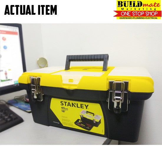 STANLEY 16" Inch PVC Jumbo Tool Box 40cm Organizer Storage Box Toolbox Tools Storage •BUILDMATE• SHT