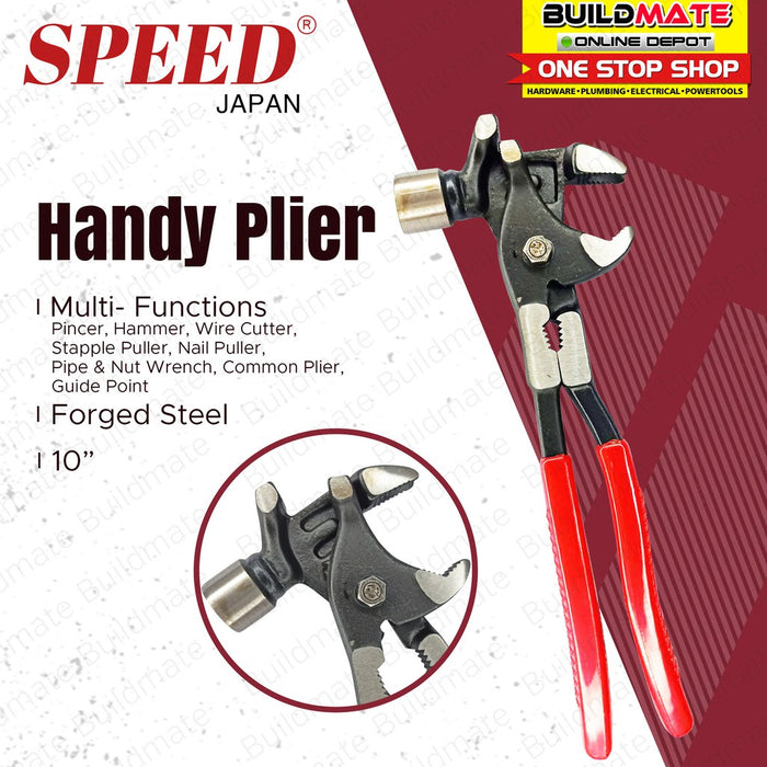SPEED Multifunctional Handy Pliers 10" Forged Steel #1010 •BUILDMATE•