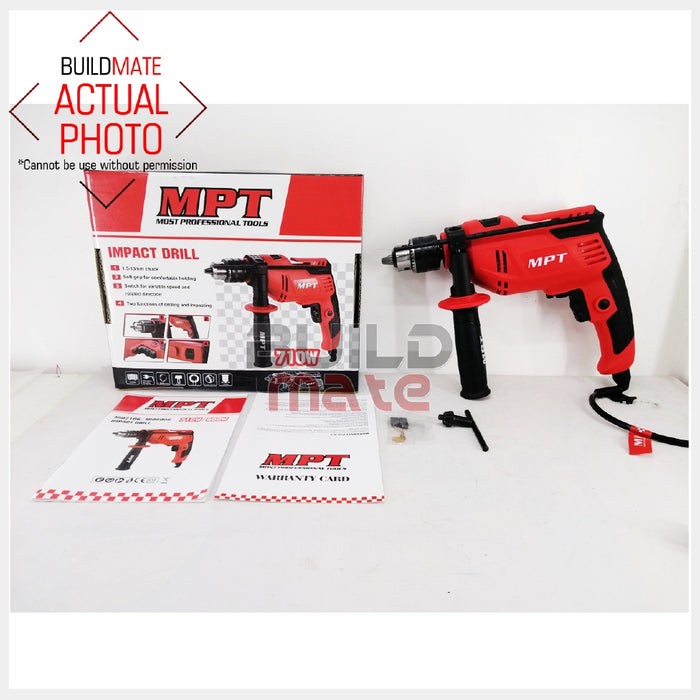MPT Impact Drill 710W MID7106 Most Professional Tools •BUILDMATE•