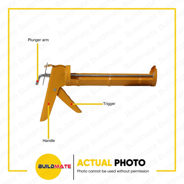 HOTECHE Half Round Caulking Gun 9" 225mm HTC-423701 •BUILDMATE•