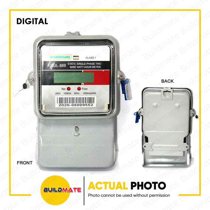 DRAGONFLY Electric Meter KWH Submeter DIGITAL / ANALOG ERC Approved •BUILDMATE•