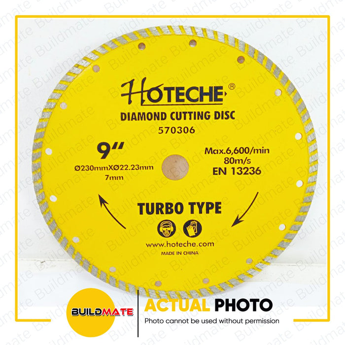 HOTECHE Diamond Cutting Disc Turbo Type 9" 570306 •BUILDMATE•