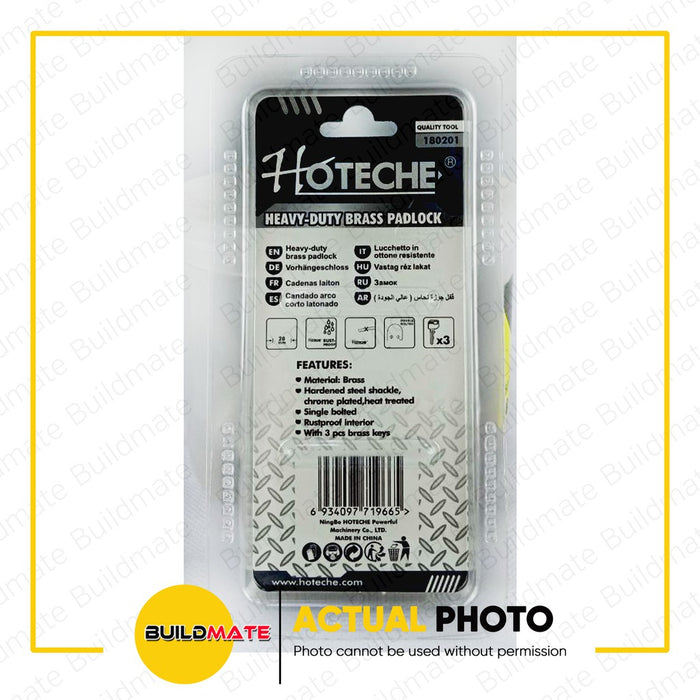 HOTECHE Brass Padlock Heavy Duty 20mm | 30mm | 40mm SOLD PER PIECE •BUILDMATE•