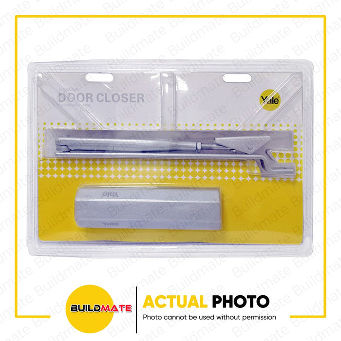YALE Hydraulic Door Closer Adjustable Arm 80kg HD VMP522 SB •BUILDMATE•