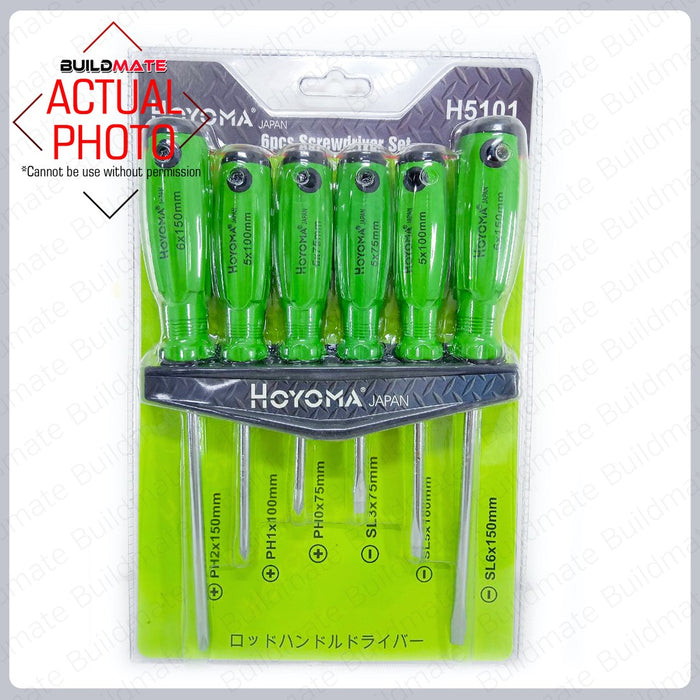 Hoyoma Magnetic Screwdriver 6PCS/SET H5101 •BUILDMATE• HYMHT