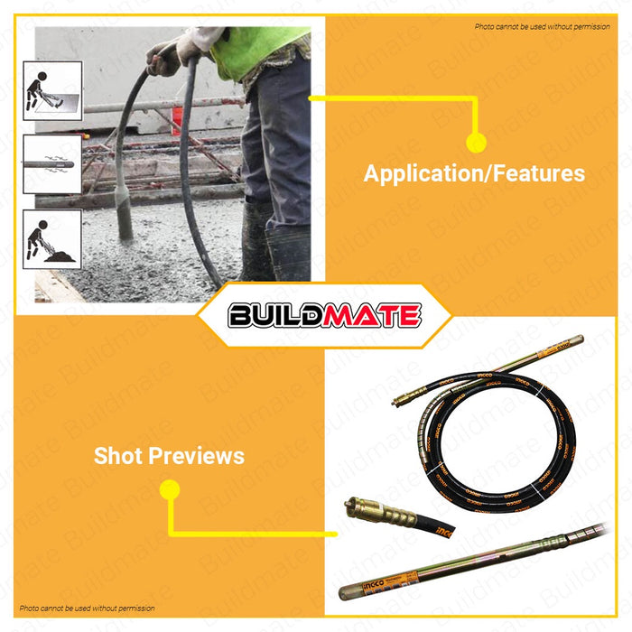 INGCO Concrete Vibrator Poker Hex VBP1382 100% ORIGINAL / AUTHENTIC •BUILDMATE• IHT