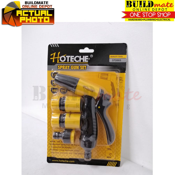 Hoteche Adjustable Spray Gun 4PCS/SET 1/2" 372005 •BUILDMATE• 