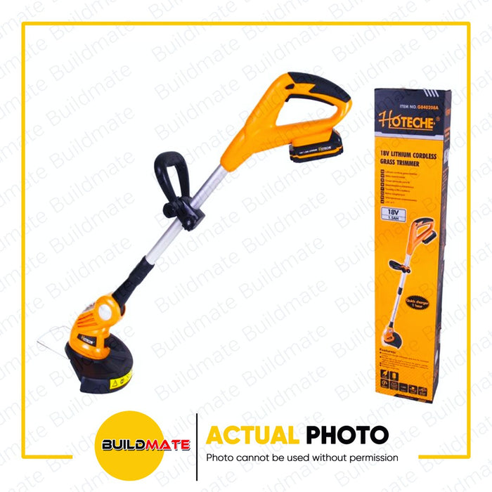 HOTECHE 18V Lithium Cordless Grass Trimmer with Battery Included G840208 •BUILDMATE•