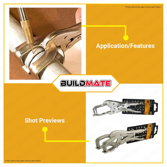 Hoteche Welding Locking Plier 9 inches CR-V steel HTC-110601 •BUILDMATE•