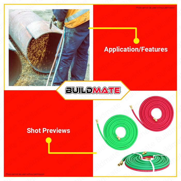 BUTTERFLY TAIWAN 6 Meters Long Welding Cutting Outfit Twin Hose #942TH •BUILDMATE•