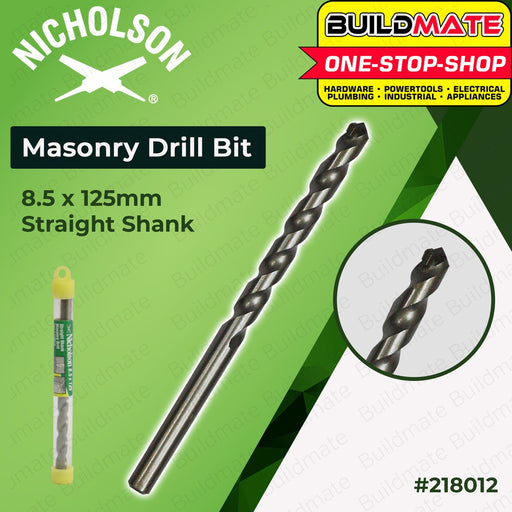 NICHOLSON Masonry Drill Bit [SOLD PER PIECE] Professional Concrete Drill Bit Hand Tool •BUILDMATE•