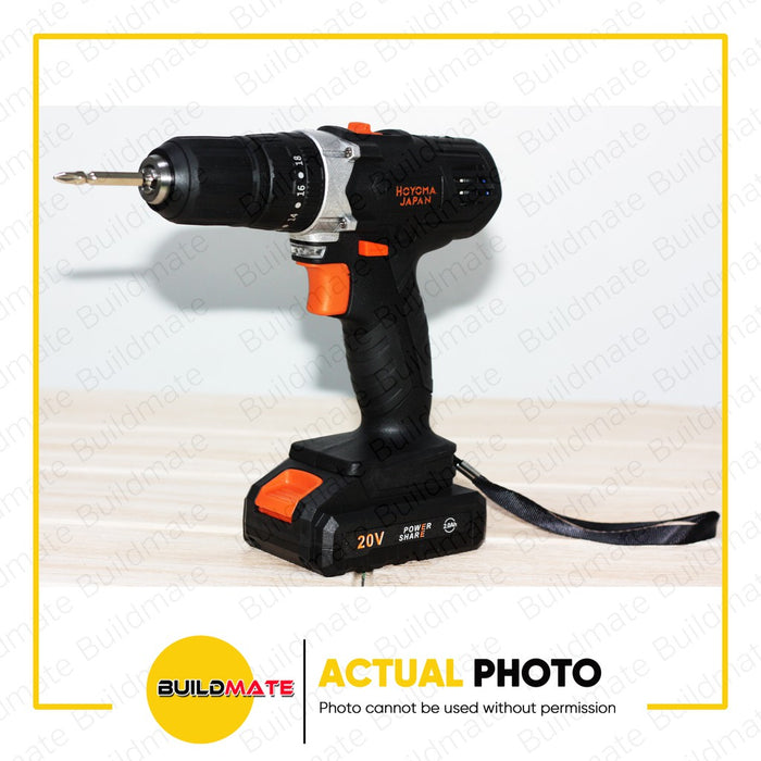 HOYOMA Cordless Impact Drill 13mm HT-CID20V2B +FREE ECO BAG •BUILDMATE•  HYMPT