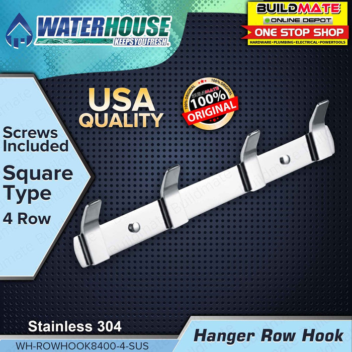 WATERHOUSE by POWERHOUSE 4 Hanger Row Hook Stainless 304 SQUARE | ROUND SOLD PER PIECE •BUILDMATE•