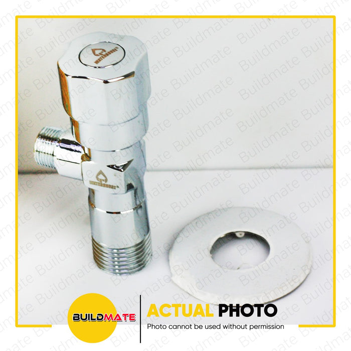WATERHOUSE 2 Way Brass Angle Valve in Chrome Plated Body 1/2" X 1/2" | 1/2" X 3/8" SOLD PER PIECE