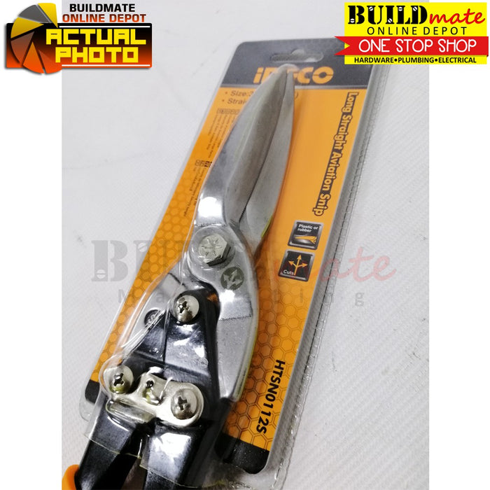 INGCO Long Straight Aviation Snip 12" HTSN0112S  •BUILDMATE• IHT