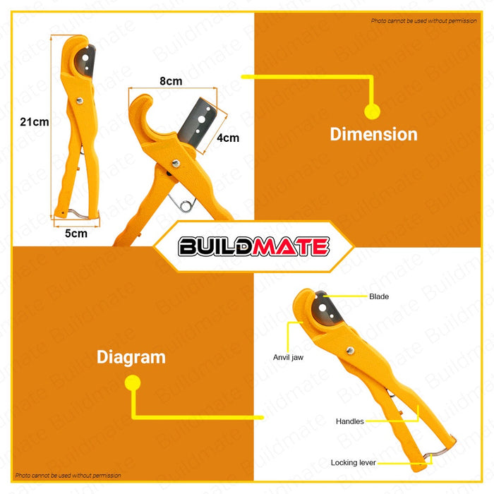 Hoteche PVC Pipe Cutter 26m HTC-270301 •BUILDMATE•