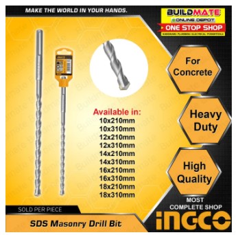 INGCO SDS Masonry Drill Bit Use for Concrete Drill Bit Hand Tools SOLD PER PIECE •BUILDMATE• IHT