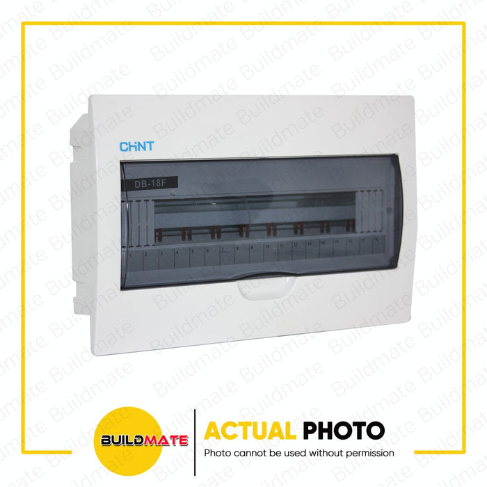 CHINT 18 WAYS FLUSH Type Panel Distribution Box Board for Din Rail Breaker Busbar DB-18F •BUILDMATE•