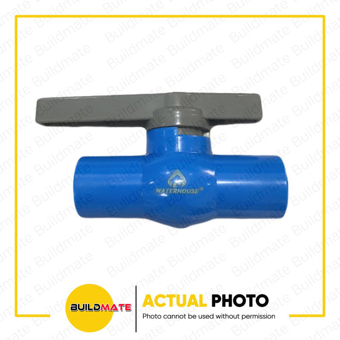 WATERHOUSE by POWERHOUSE PVC Ball Valve Socket Type 1/2" | 3/4" | 1" SOLD PER PIECE •BUILDMATE• PHWH