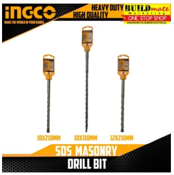 INGCO SDS Masonry Drill Bit Use for Concrete Drill Bit Hand Tools SOLD PER PIECE •BUILDMATE• IHT
