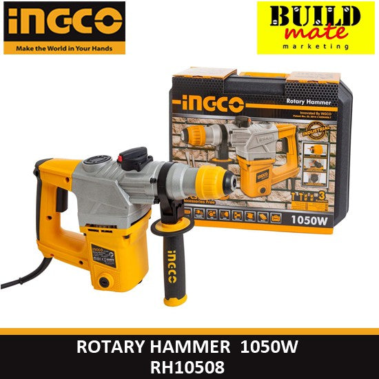 INGCO SDS Rotary Hammer Drill 1050W RH10508 +FREE TAPEMEASURE •BUILDMATE• IPT
