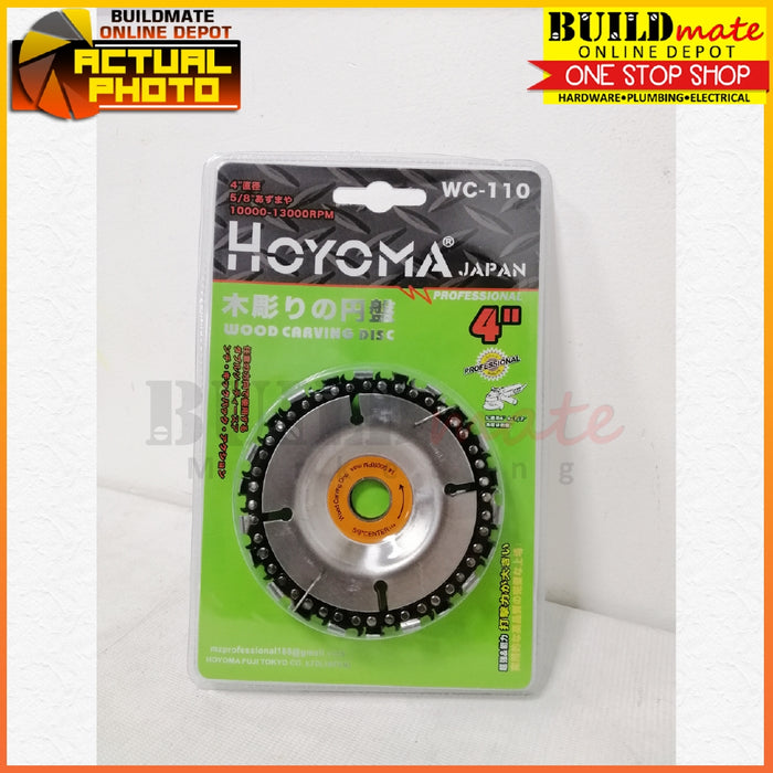 Hoyoma Wood Carving Cutter Disc 4" •BUILDMATE•