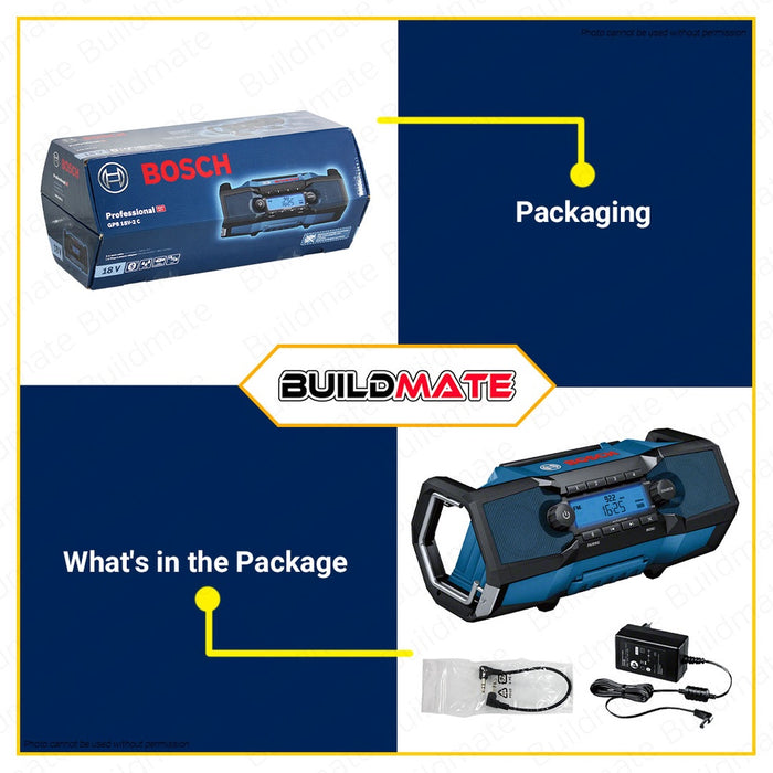 BOSCH Professional Power Radio Box GPB 18V-2C 06014A3000 100% ORIGINAL / AUTHENTIC •BUILDMATE• BLC