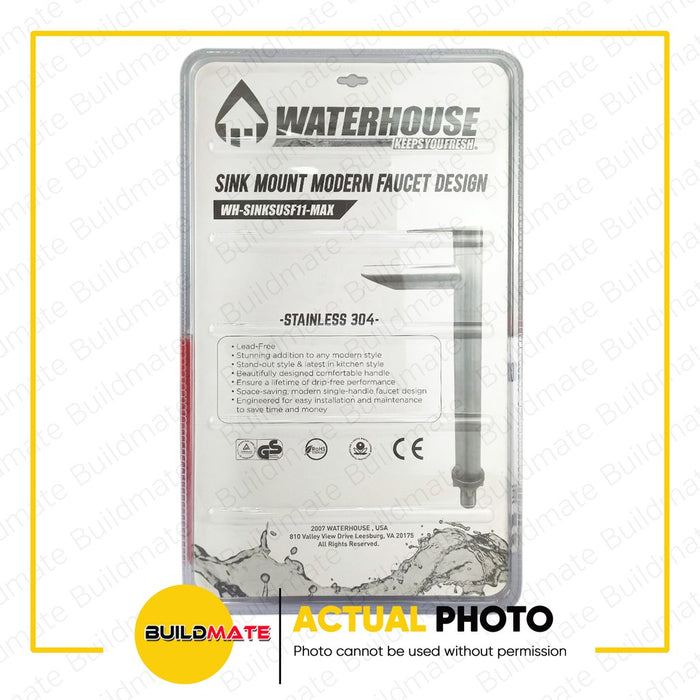 WATERHOUSE by POWERHOUSE 304 Stainless Sink Mount Modern Faucet Design F11 MAX •BUILDMATE•