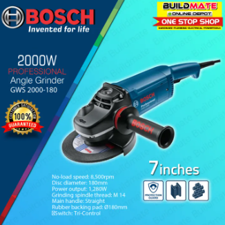 BOSCH Professional Angle Grinder 7" Ø180mm GWS 2000-180 •BUILDMATE• COC