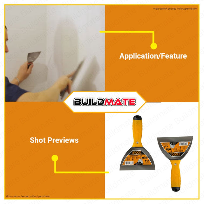 BUILDMATE Ingco 5" Inch Putty Trowel 125mm Paint Wall Scraper Paleta SUPER SELECT HPUT6860125 IHT