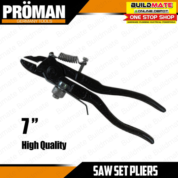 PROMAN Germany Saw Set Pliers Plier 7" High Quality •BUILDMATE•