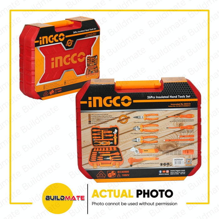INGCO 26PCS/SET Insulated Hand Tools Set HKITH2601 •BUILDMATE• IHT