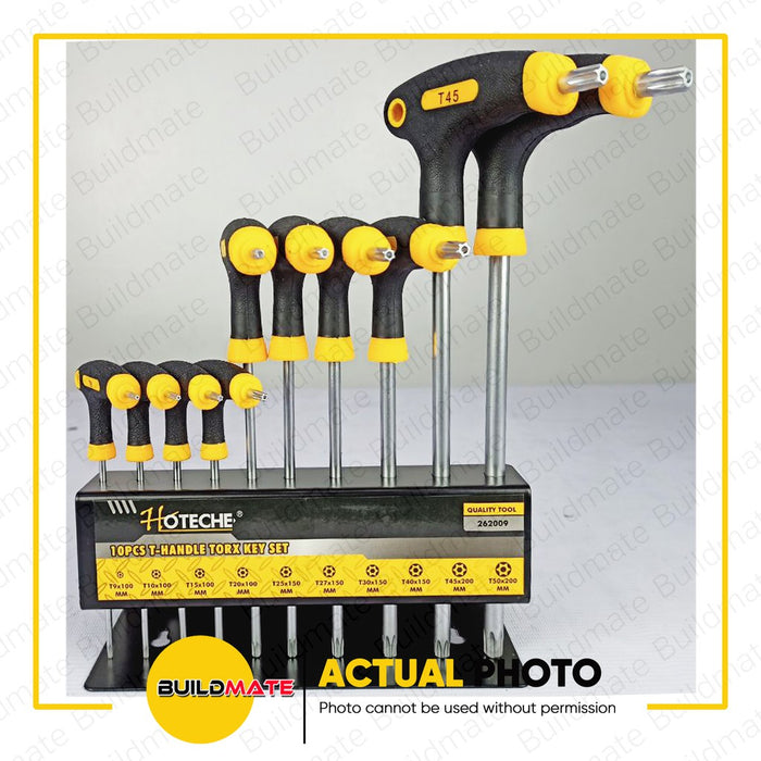 HOTECHE T-Shape Soft Grip Torx Key Set 10PCS/SET CR-V 262009 •BUILDMATE•