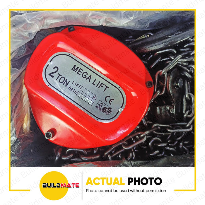 MEGA Chain Block 2 TONS Heavy Duty •BUILDMATE•