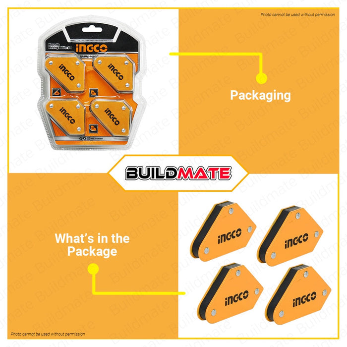 INGCO  Magnetic Welding Holder Set 4 PCS/SET 10lbs AMWH4001 •BUILDMATE• HT2