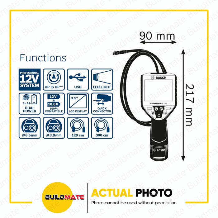 BOSCH Professional Endoscopic GIC 120 C Inspection Camera 06012412K0 100% ORIGINAL / AUTHENTIC BMT