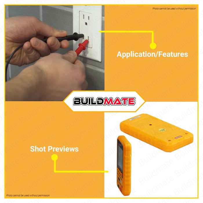 INGCO Original Digital Multimeter Electric Tester Non Contact DM6012  •BUILDMATE• IPT