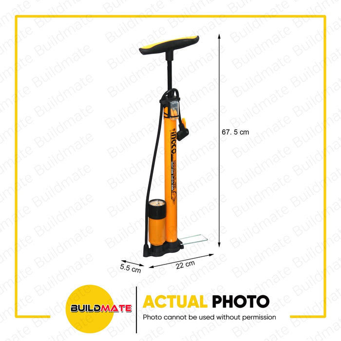 INGCO Tire Air Hand Pump Inflator Bike Wheel 160PSI MPP3811 •BUILDMATE• HT2