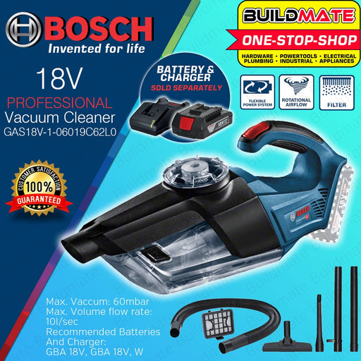 Bosch cordless on sale vacuum 18v