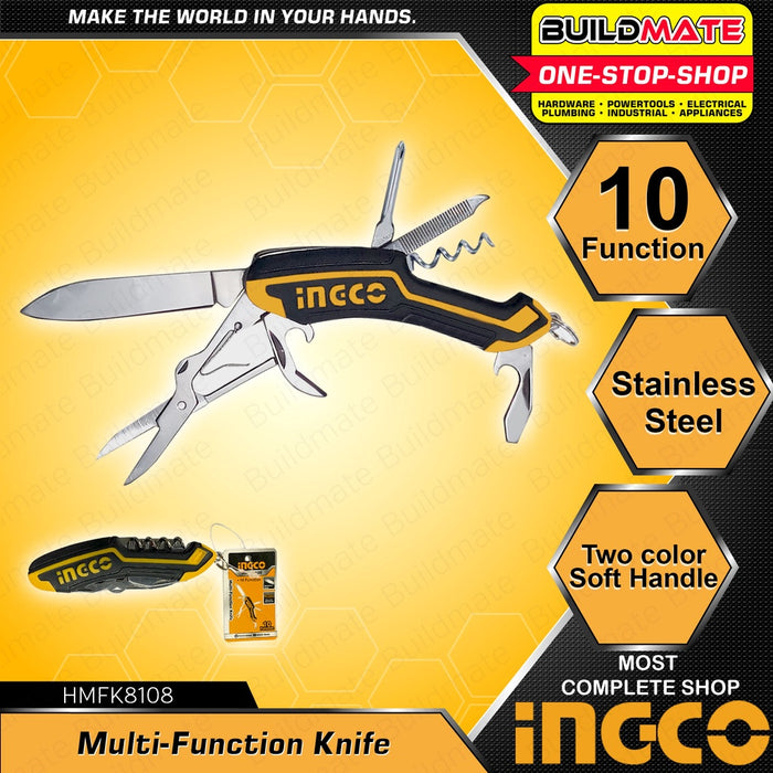 INGCO Multi-Function Knife Stainless Steel HMFK8108 •BUILDMATE• HT2