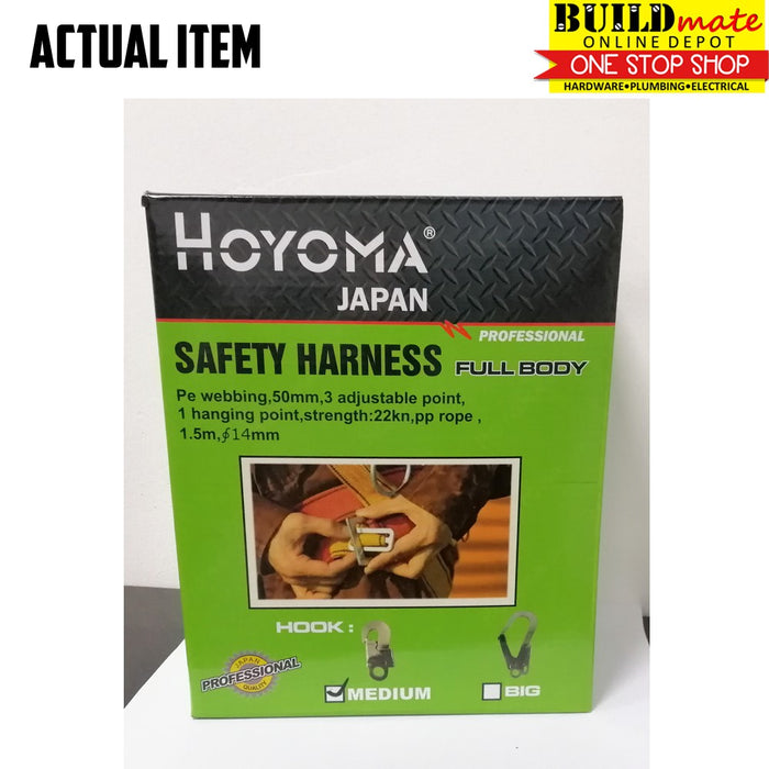 Hoyoma Safety Harness FULL BODY w/Hook Medium/Big