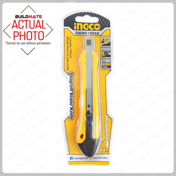 INGCO Snap-Off Blade Knife 150mm HKNS18068 •BUILDMATE• IHT