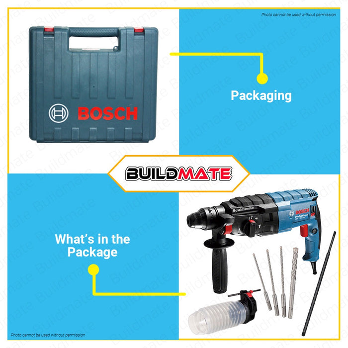 BOSCH Professional Electric Rotary Hammer Drill GBH 2-24 DRE 06112721K8 AUTHENTIC •BUILDMATE• BPT