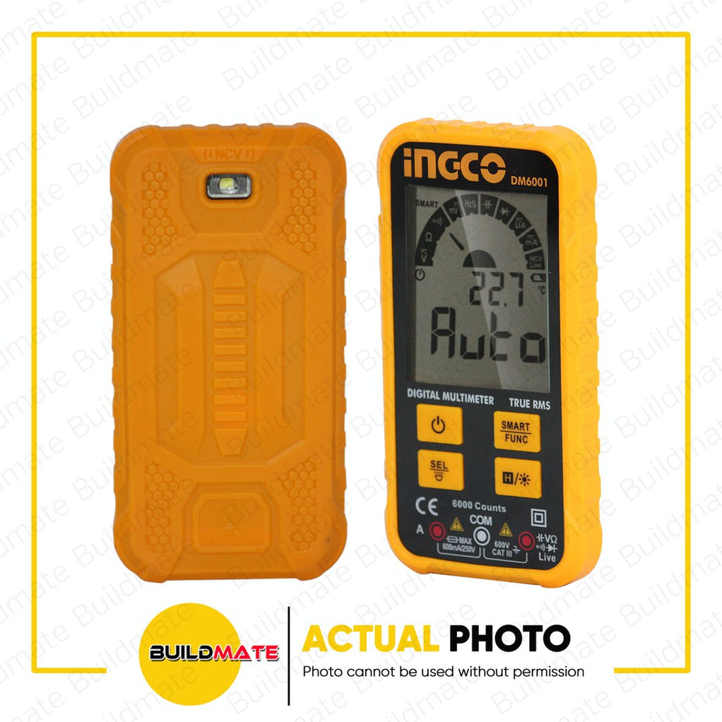 INGCO Digital Multimeter True RMS 6000 counts DM6001 + FREE TROWEL •BU ...