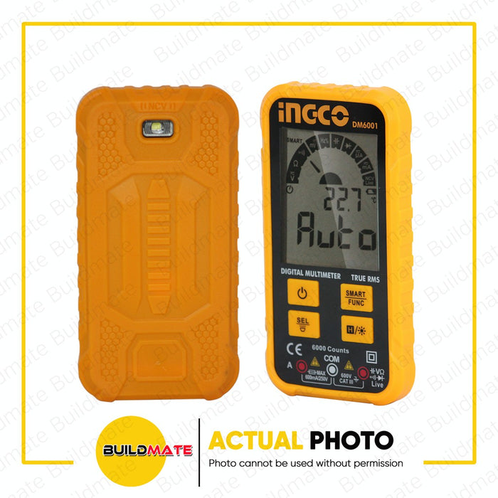 INGCO Digital Multimeter True RMS 6000 counts DM6001 + FREE TROWEL •BUILDMATE• IPT