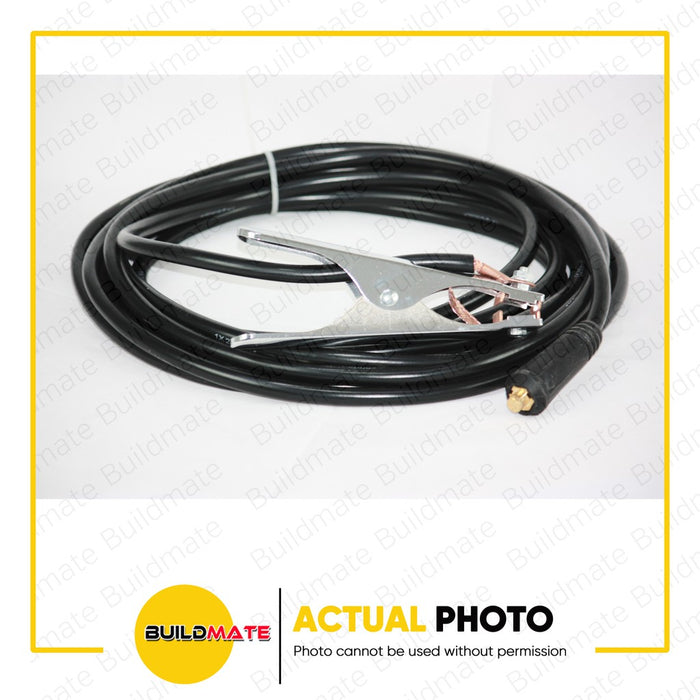 Grounding Cable 2m  5m  7m  10m 25sqmm for Welding Machine w/ Earth Ground Clamp & Adaptor BUILDMATE