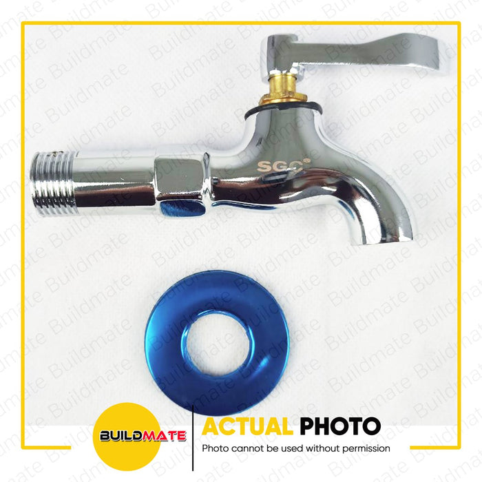 S.G.C. Chrome Long Faucet for Garden Toilet Sink 2" S.G.C.-9022 •BUILDMATE•
