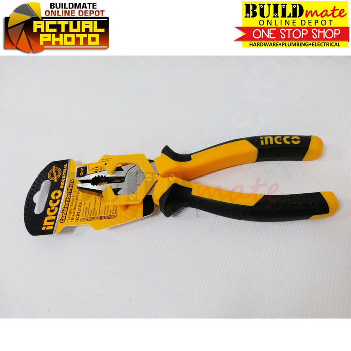 BUILDMATE Ingco Combination Pliers 7" Inch 180mm Multi Purpose Cutting Crimping HCP28188 • IHT